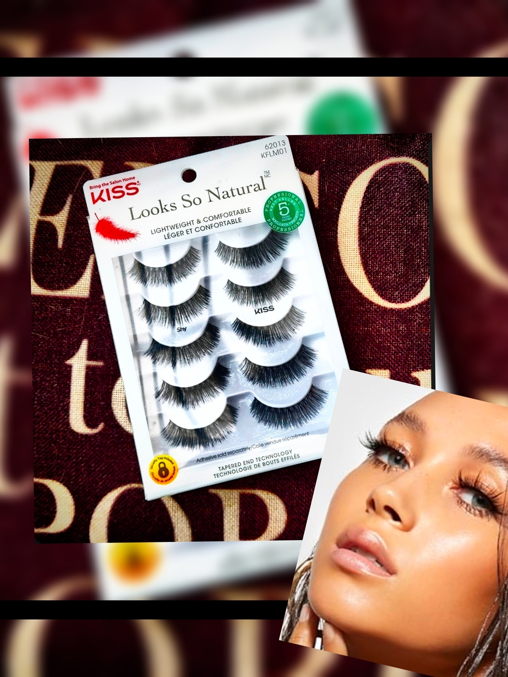 KISS Looks So Natural False Lashes - Black (5 Pack)